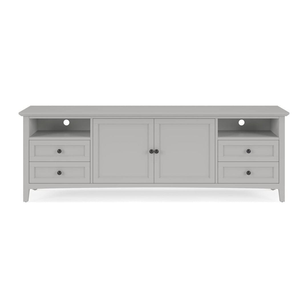 Grace 84" Entertainment Console by Modus in Elephant Grey — product view on a white background