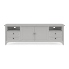 Grace 84" Entertainment Console by Modus in Elephant Grey — product view on a white background