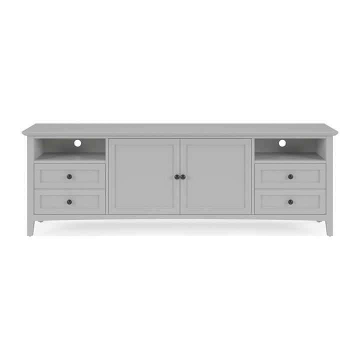 Grace 84" Entertainment Console by Modus in Elephant Grey — product view on a white background
