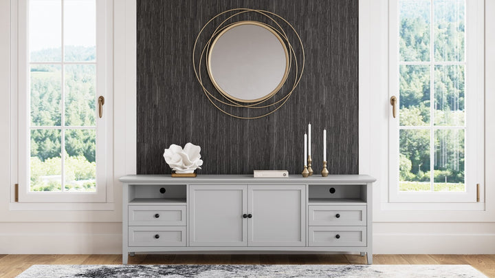 Grace 84" Entertainment Console in Elephant Grey — lifestyle photo