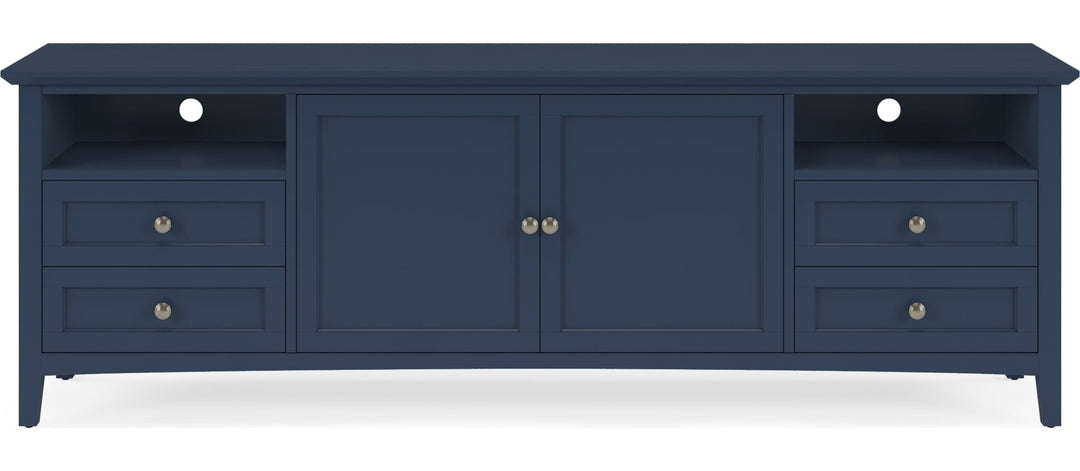 Grace 84" Entertainment Console in Blueberry — product view on a white background