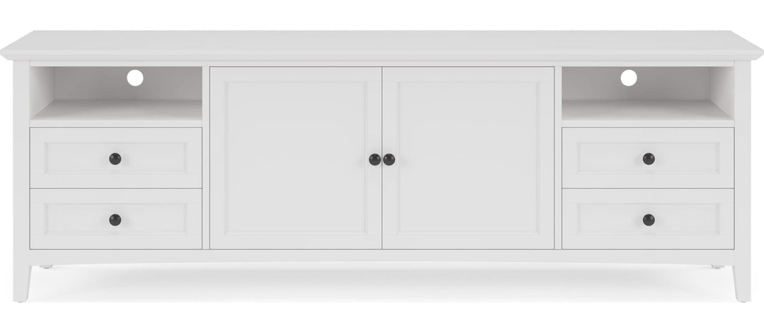 Grace 84" Entertainment Console in Snowfall — product view on a white background