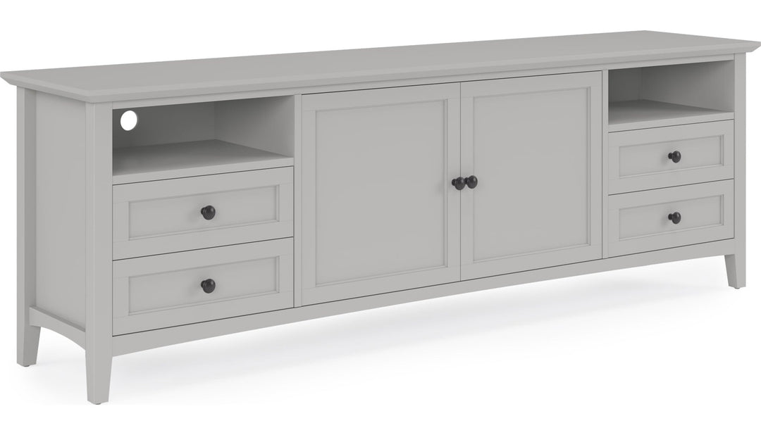 Grace 84" Entertainment Console in Elephant Grey — product view on a white background