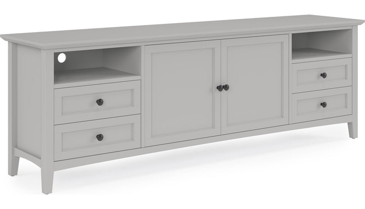 Grace 84" Entertainment Console in Elephant Grey — product view on a white background
