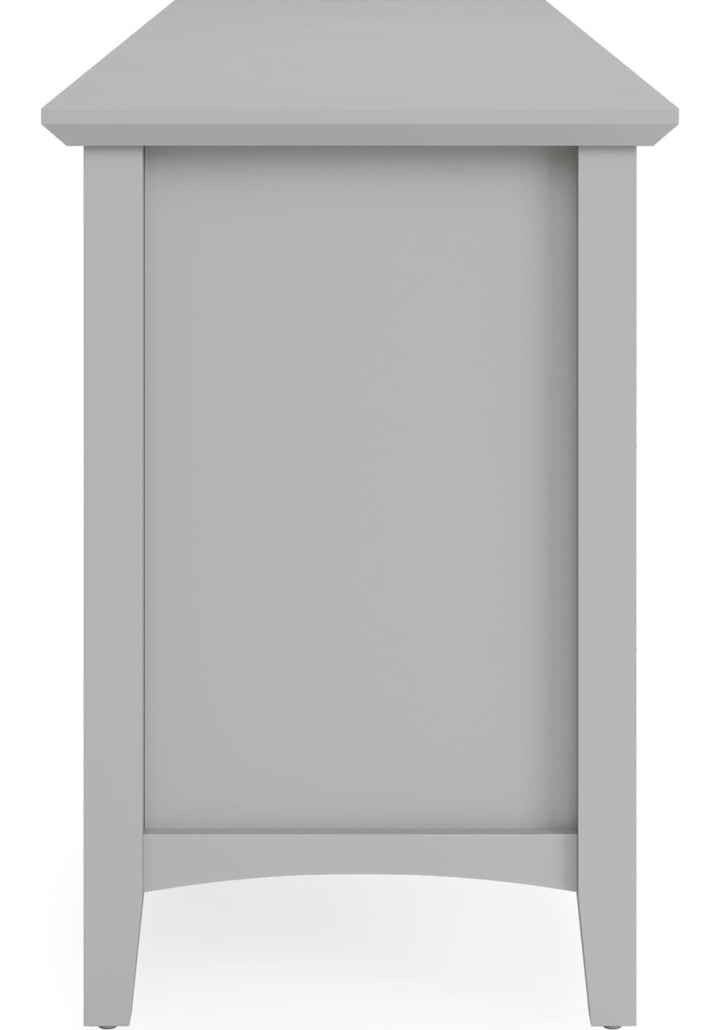Grace 84" Entertainment Console in Elephant Grey — product view on a white background