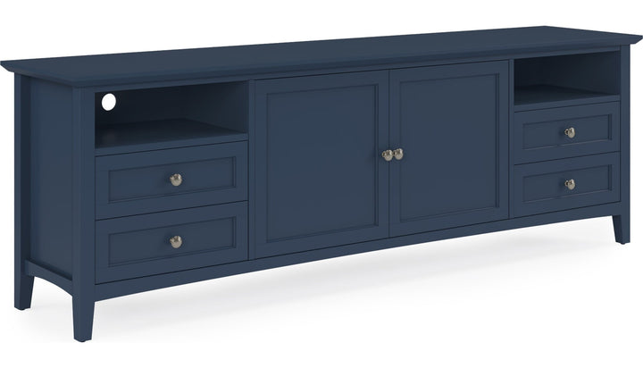 Grace 84" Entertainment Console in Blueberry — product view on a white background