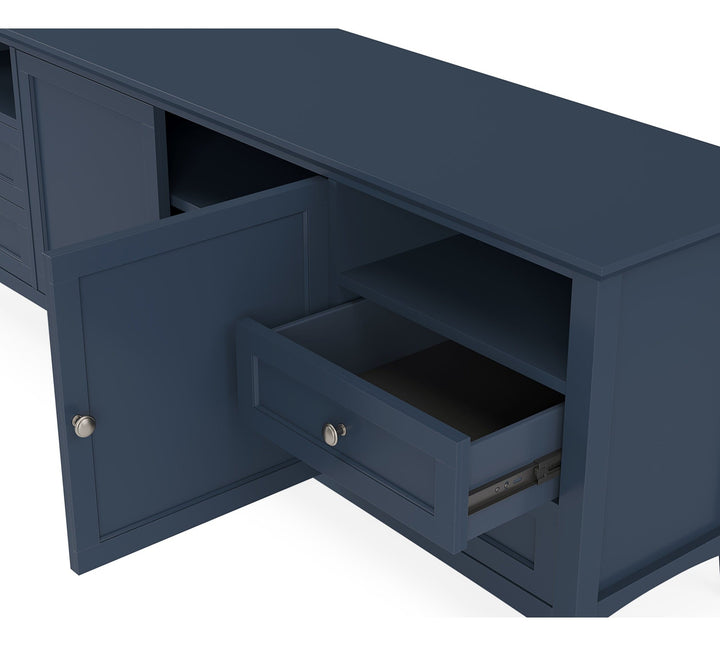 Grace 84" Entertainment Console in Blueberry — product view on a white background
