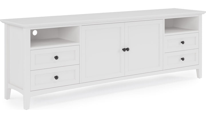 Grace 84" Entertainment Console in Snowfall — product view on a white background
