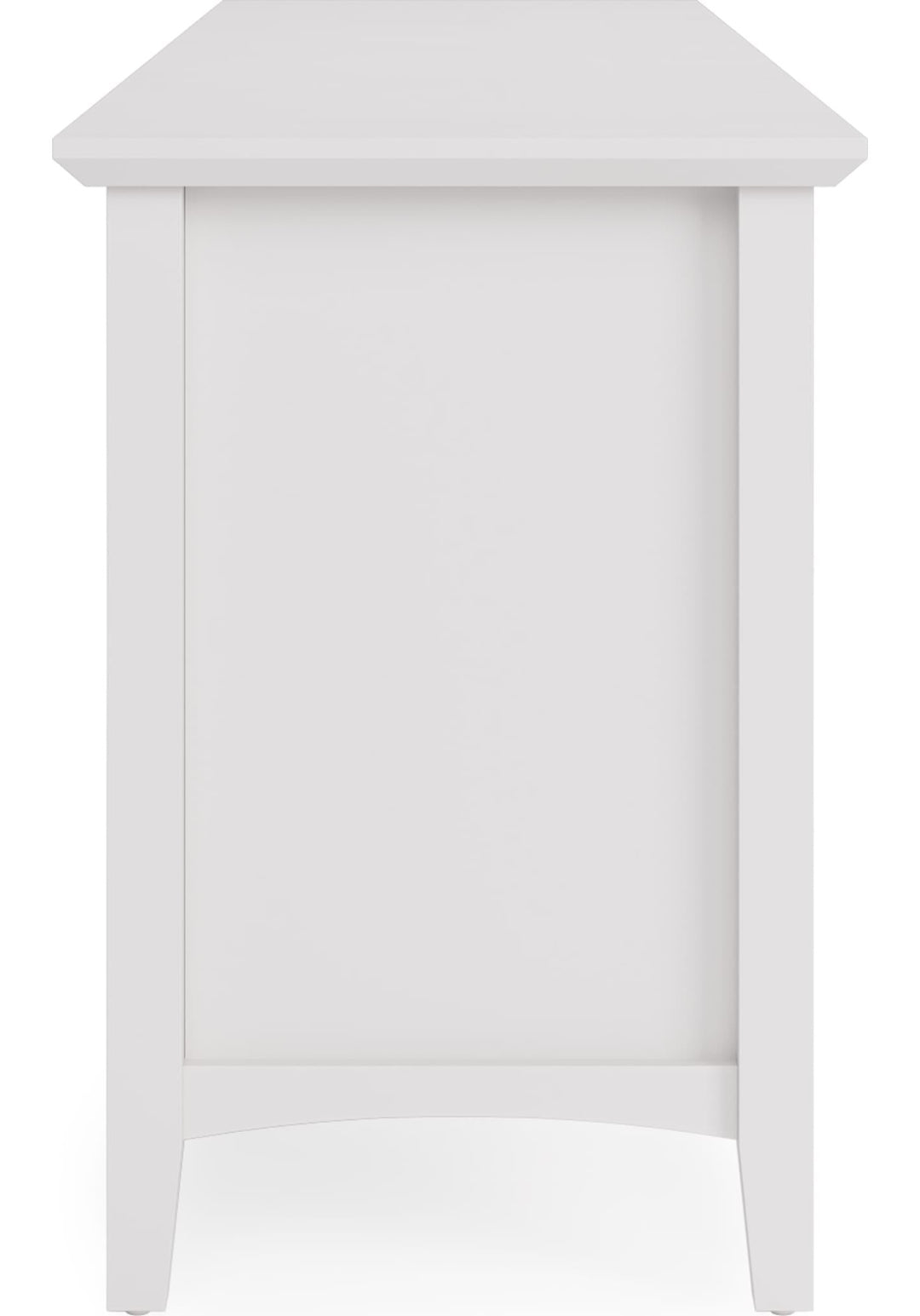 Grace 84" Entertainment Console in Snowfall — product view on a white background