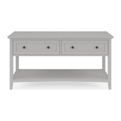 Grace Console Table by Modus in Elephant Grey — product view on a white background