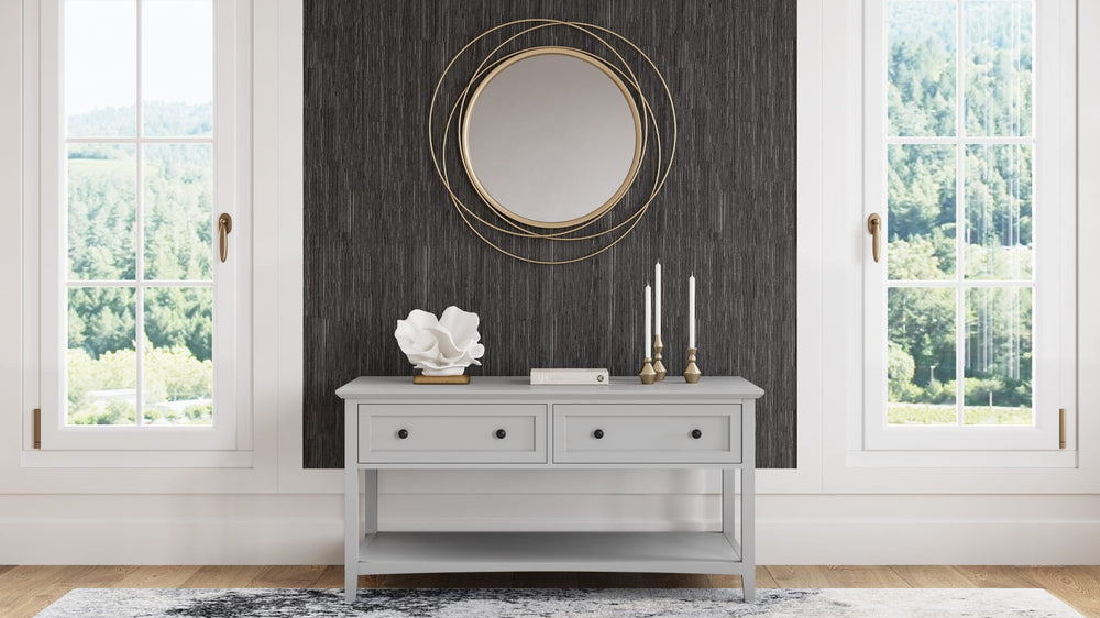 Grace Console Table in Elephant Grey — lifestyle photo