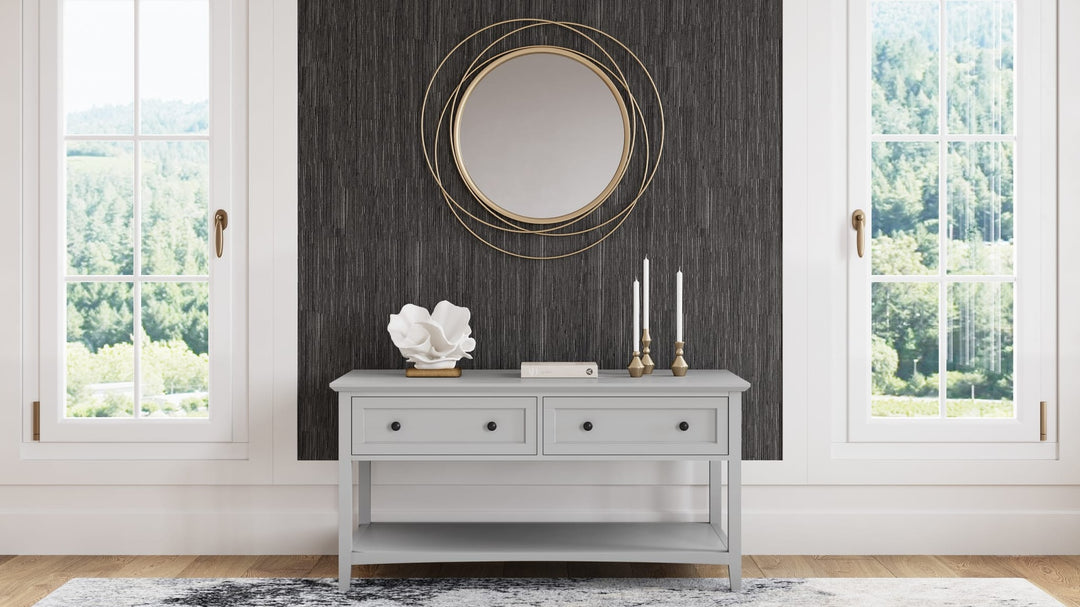 Grace Console Table in Elephant Grey — lifestyle photo