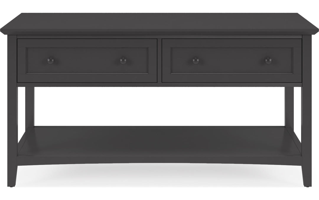 Grace Console Table in Raven — product view on a white background