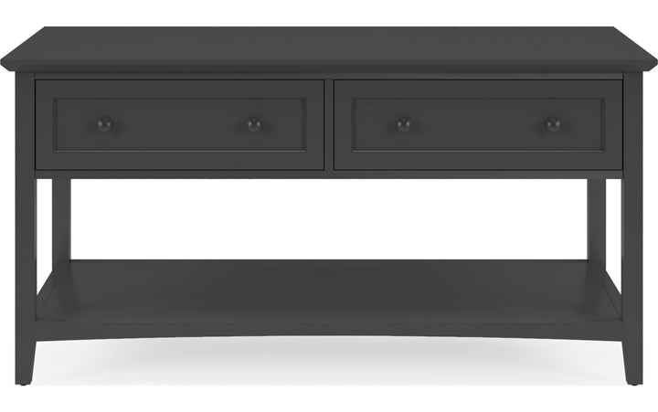 Grace Console Table in Raven — product view on a white background