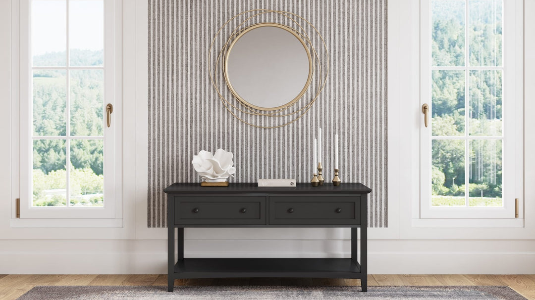 Grace Console Table in Raven — lifestyle photo