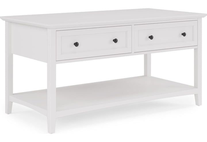 Grace Console Table in Snowfall — product view on a white background