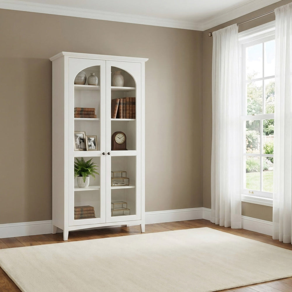 Grace Display Cabinet in Snowfall — lifestyle photo