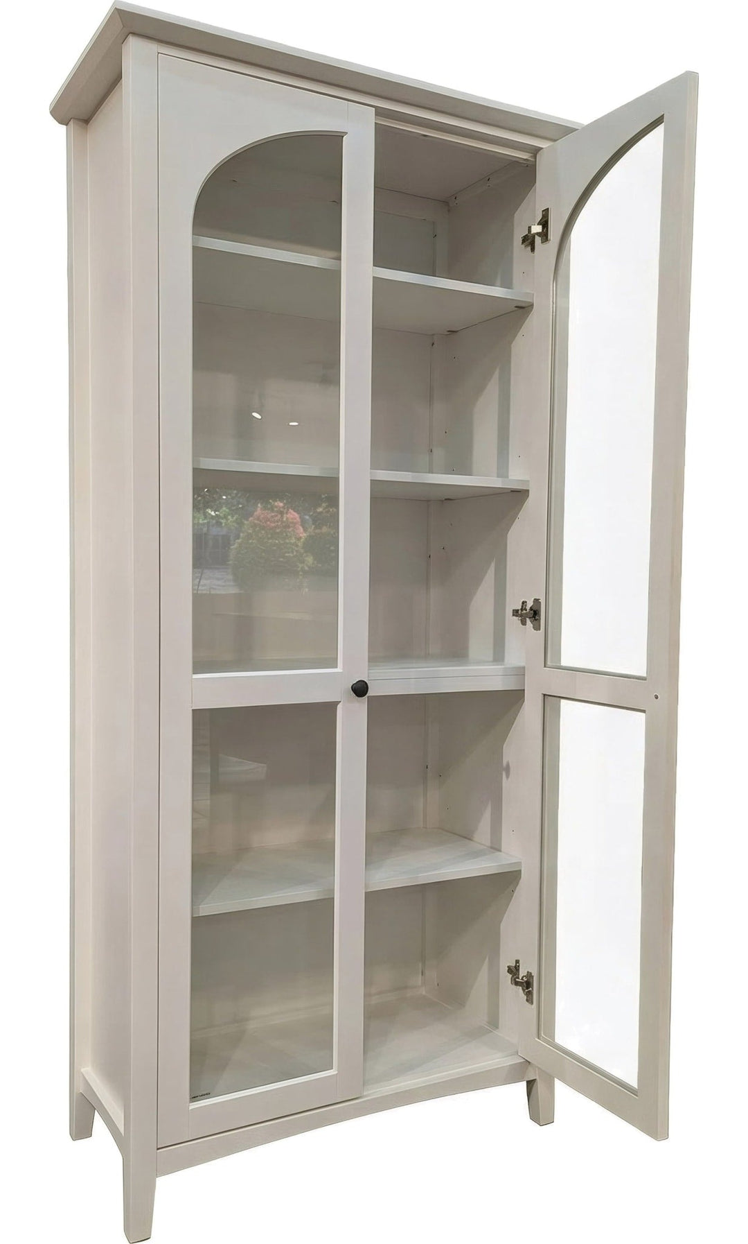 Grace Display Cabinet in Snowfall — product view on a white background