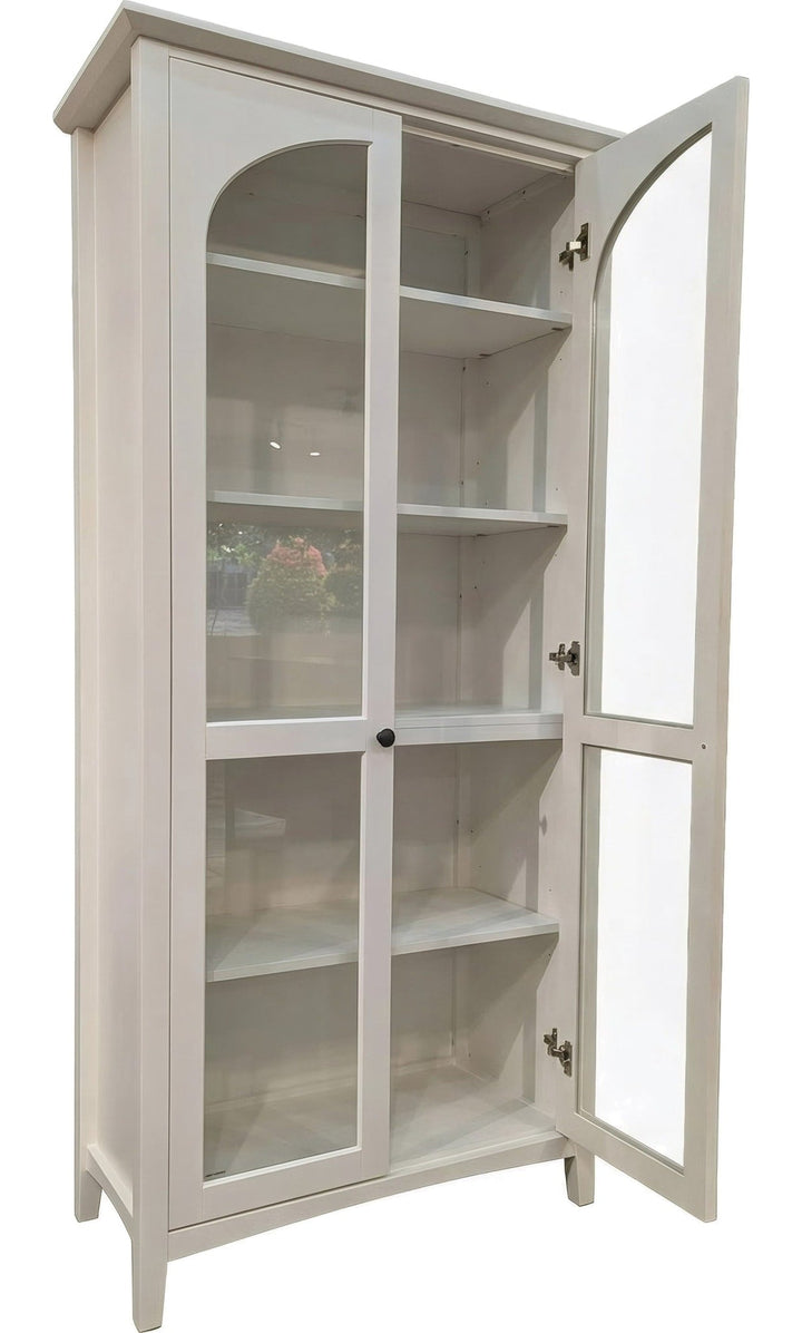Grace Display Cabinet in Snowfall — product view on a white background