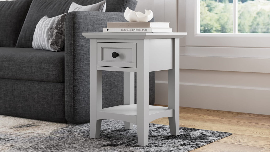 Grace Drink Table in Elephant Grey — lifestyle photo