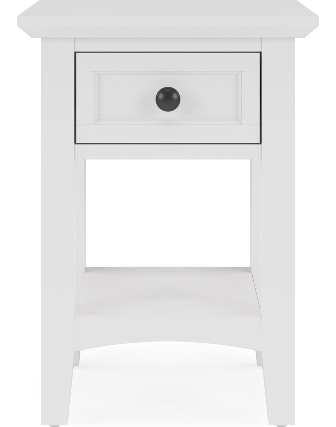 Grace Drink Table in Snowfall — product view on a white background