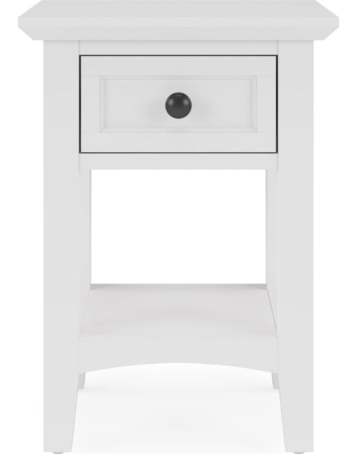 Grace Drink Table in Snowfall — product view on a white background