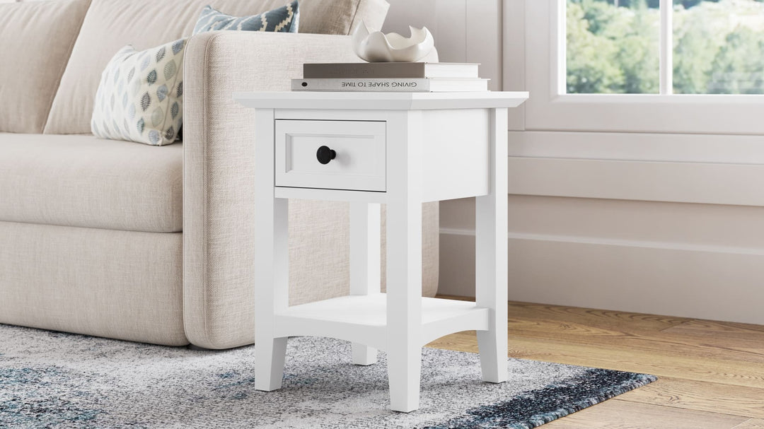 Grace Drink Table in Snowfall — lifestyle photo
