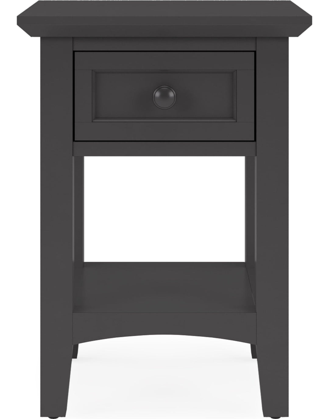 Grace Drink Table in Raven — product view on a white background