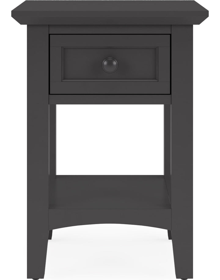 Grace Drink Table in Raven — product view on a white background