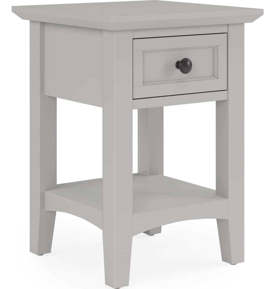 Grace Drink Table in Elephant Grey — product view on a white background