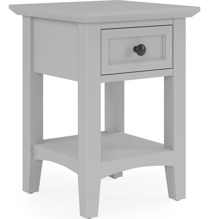 Grace Drink Table in Elephant Grey — product view on a white background