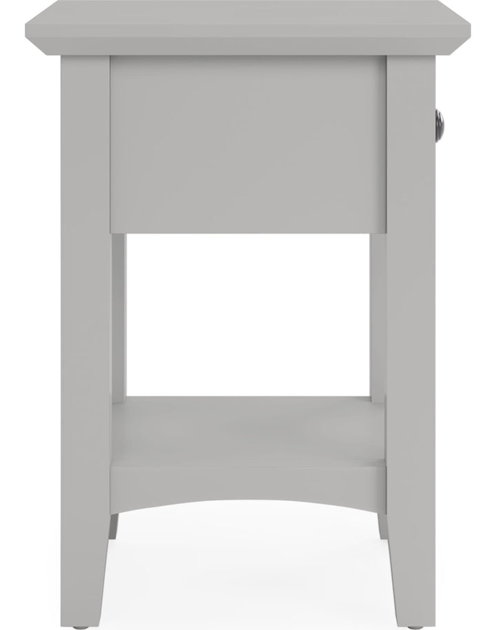 Grace Drink Table in Elephant Grey — product view on a white background
