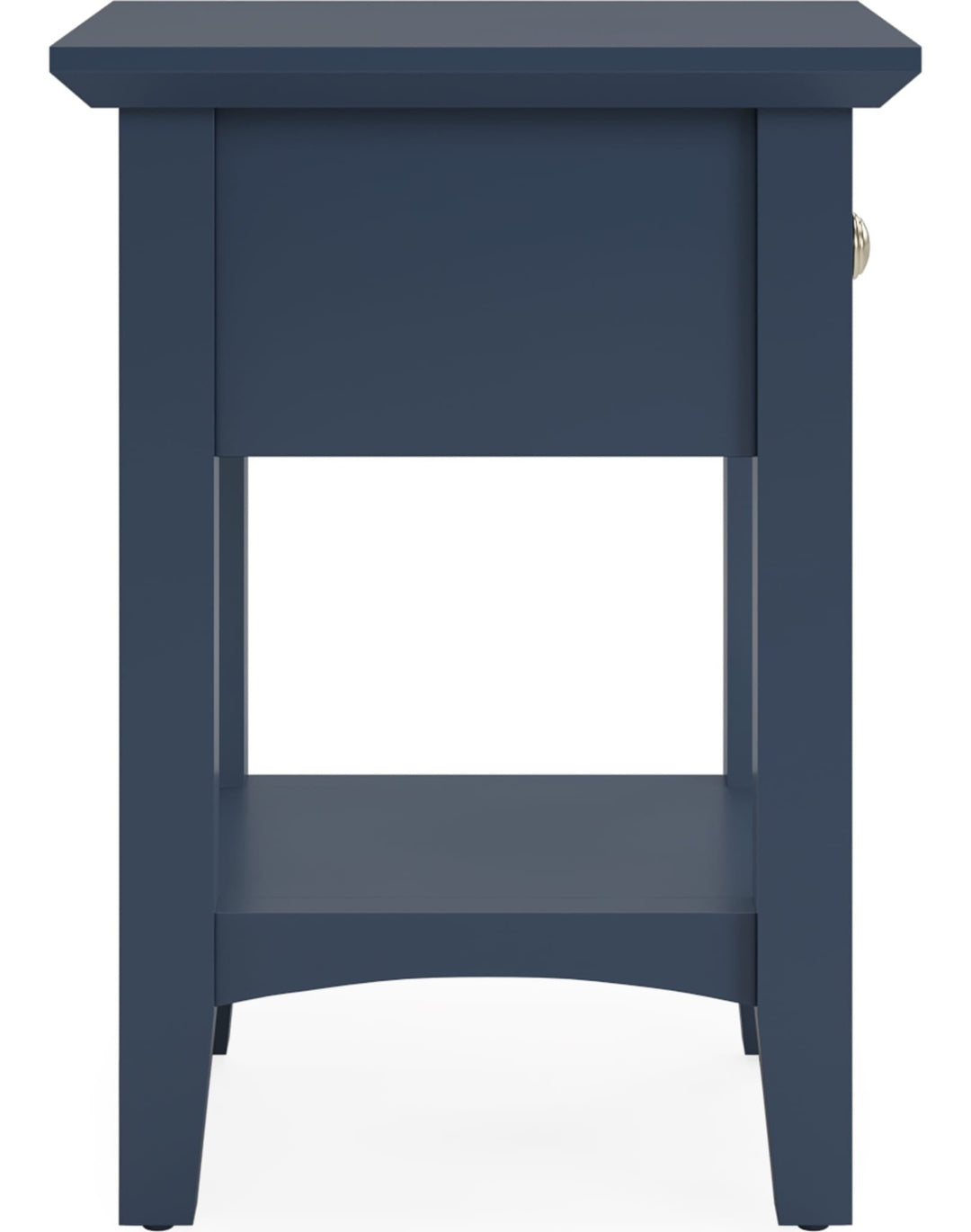 Grace Drink Table in Blueberry — product view on a white background