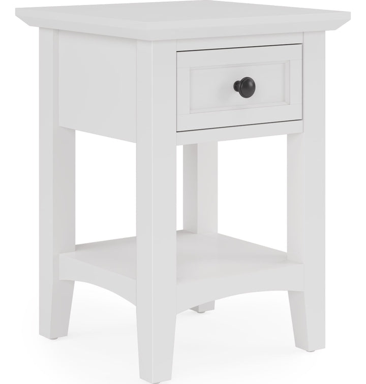 Grace Drink Table in Snowfall — product view on a white background