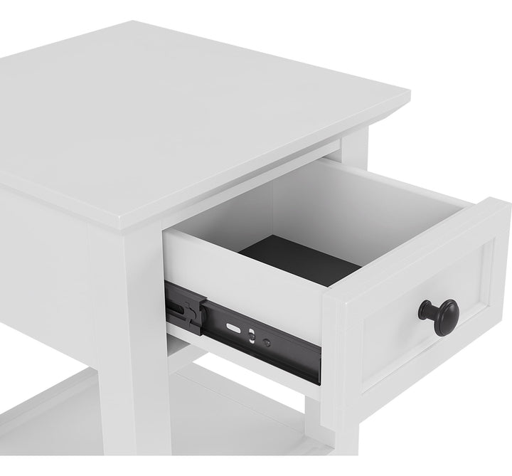 Grace Drink Table in Snowfall — product view on a white background