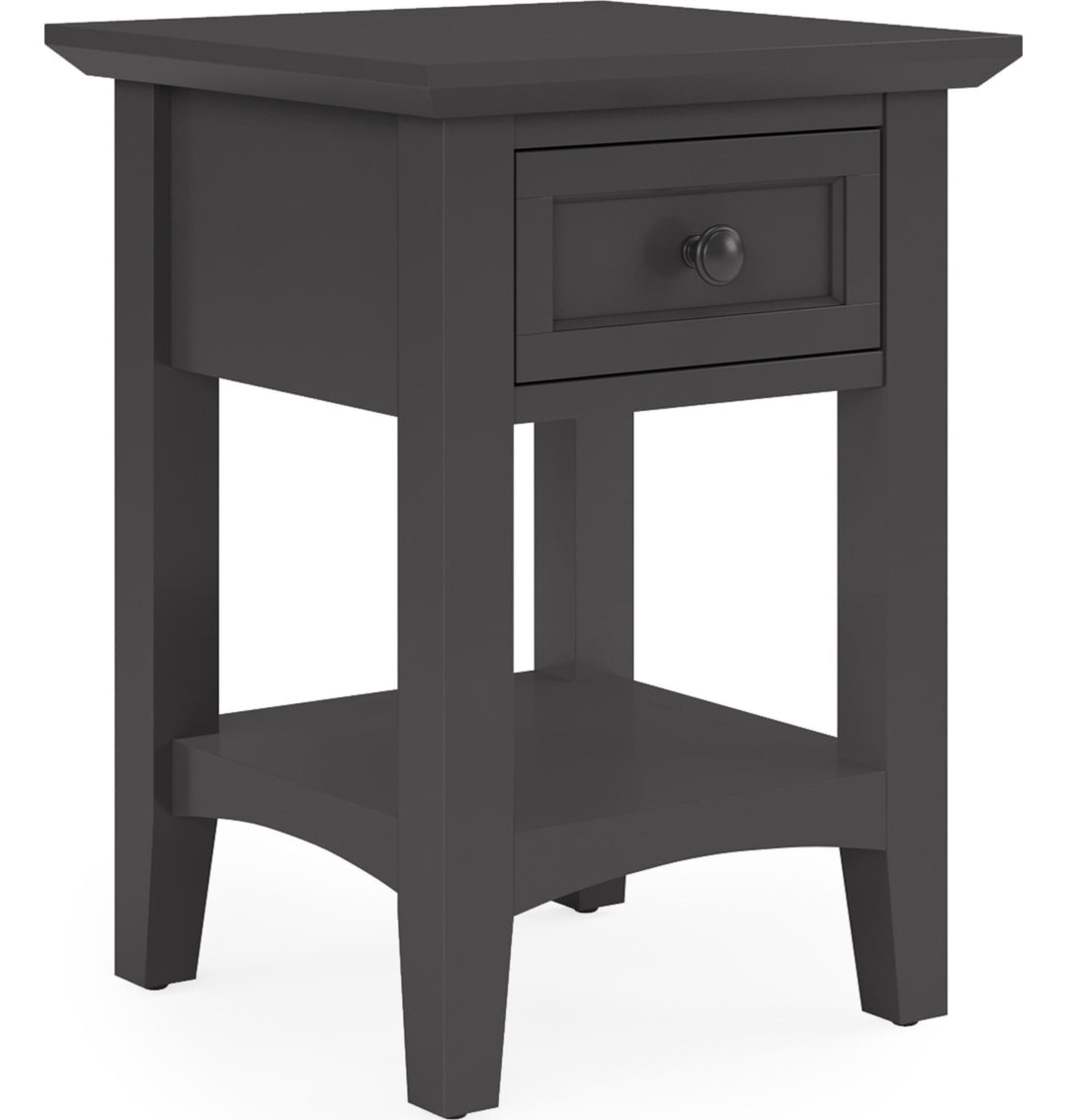 Grace Drink Table in Raven — product view on a white background