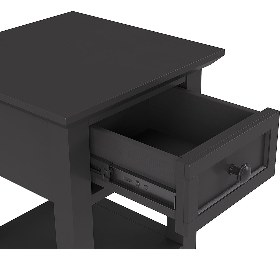 Grace Drink Table in Raven — product view on a white background
