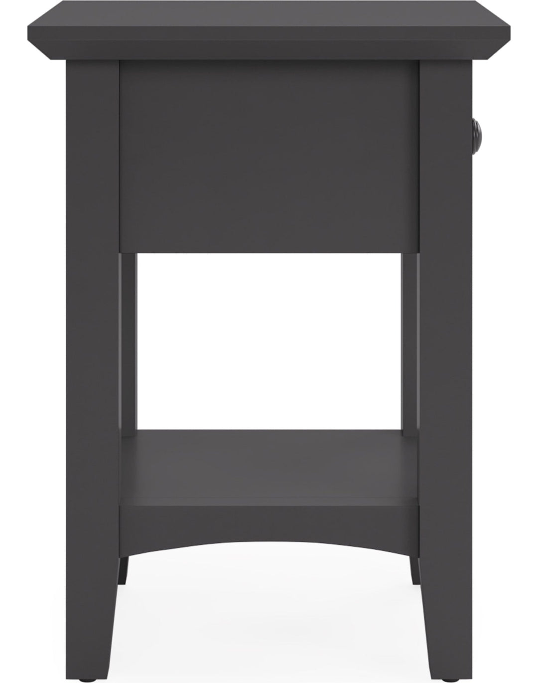 Grace Drink Table in Raven — product view on a white background