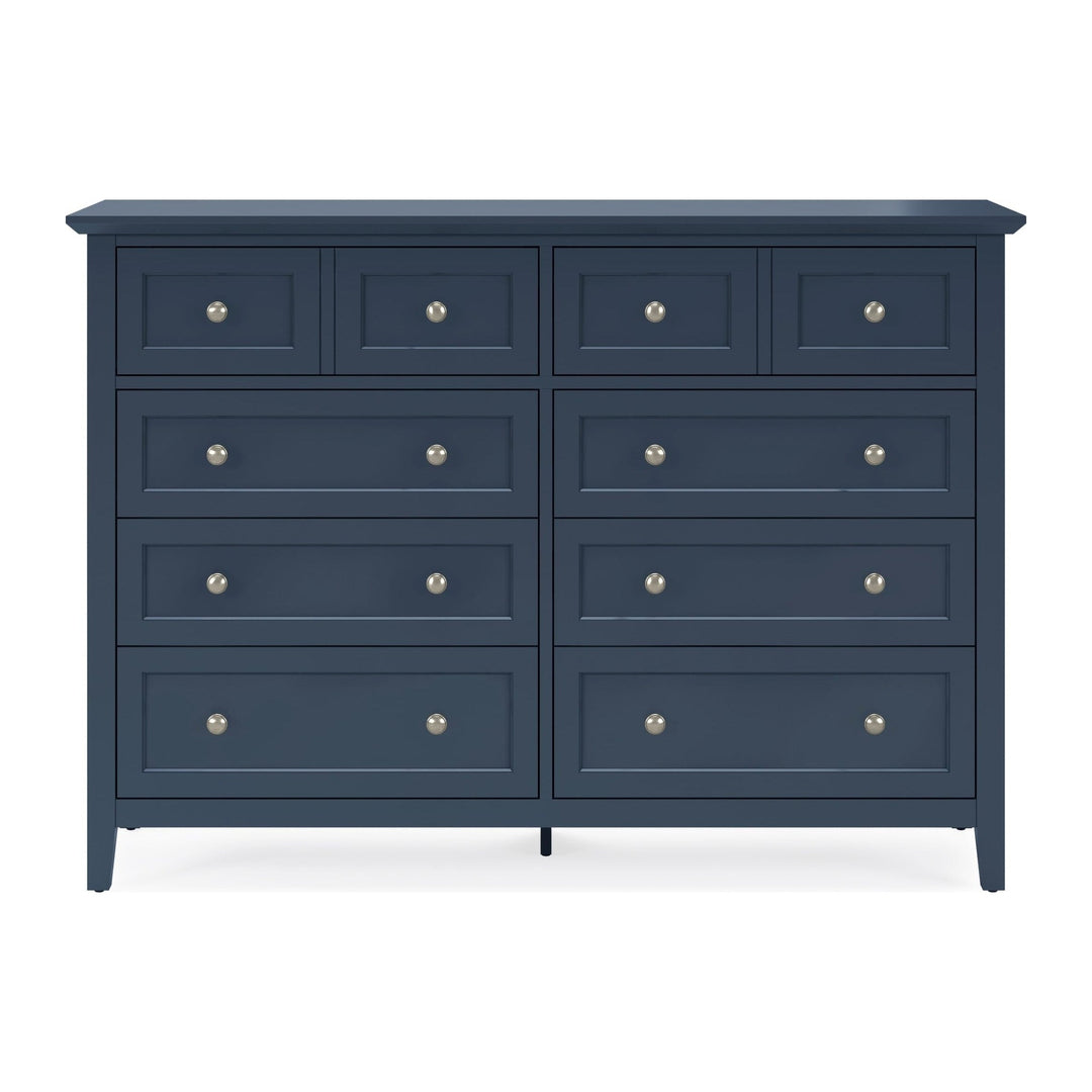 Grace Eight Drawer Dresser by Modus in Blueberry — on a white background