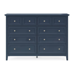Grace Eight Drawer Dresser by Modus in Blueberry — on a white background