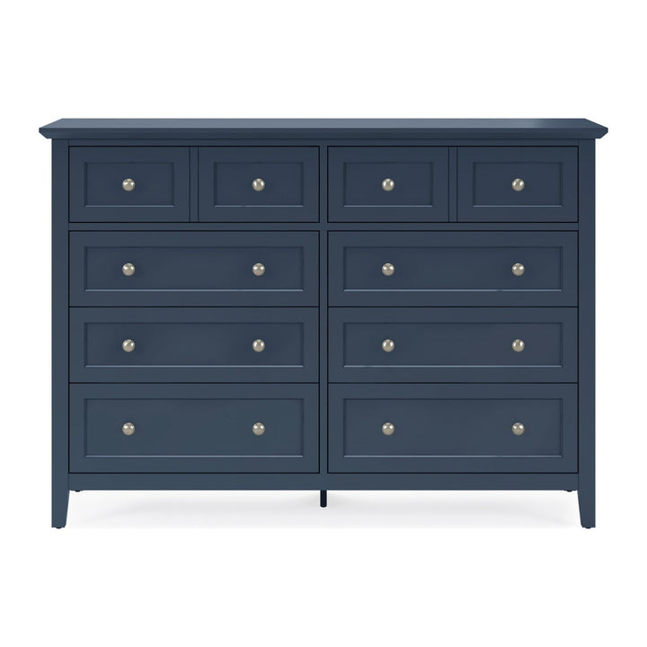 Grace Eight Drawer Dresser by Modus in Blueberry — on a white background