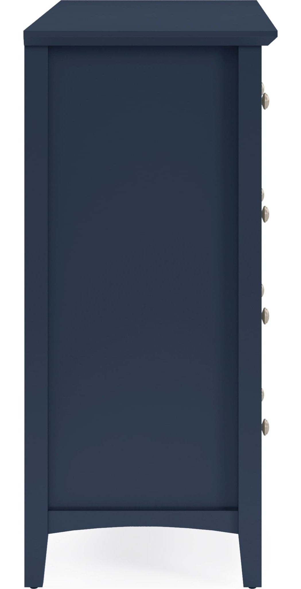 Grace Eight Drawer Dresser in Blueberry — side view