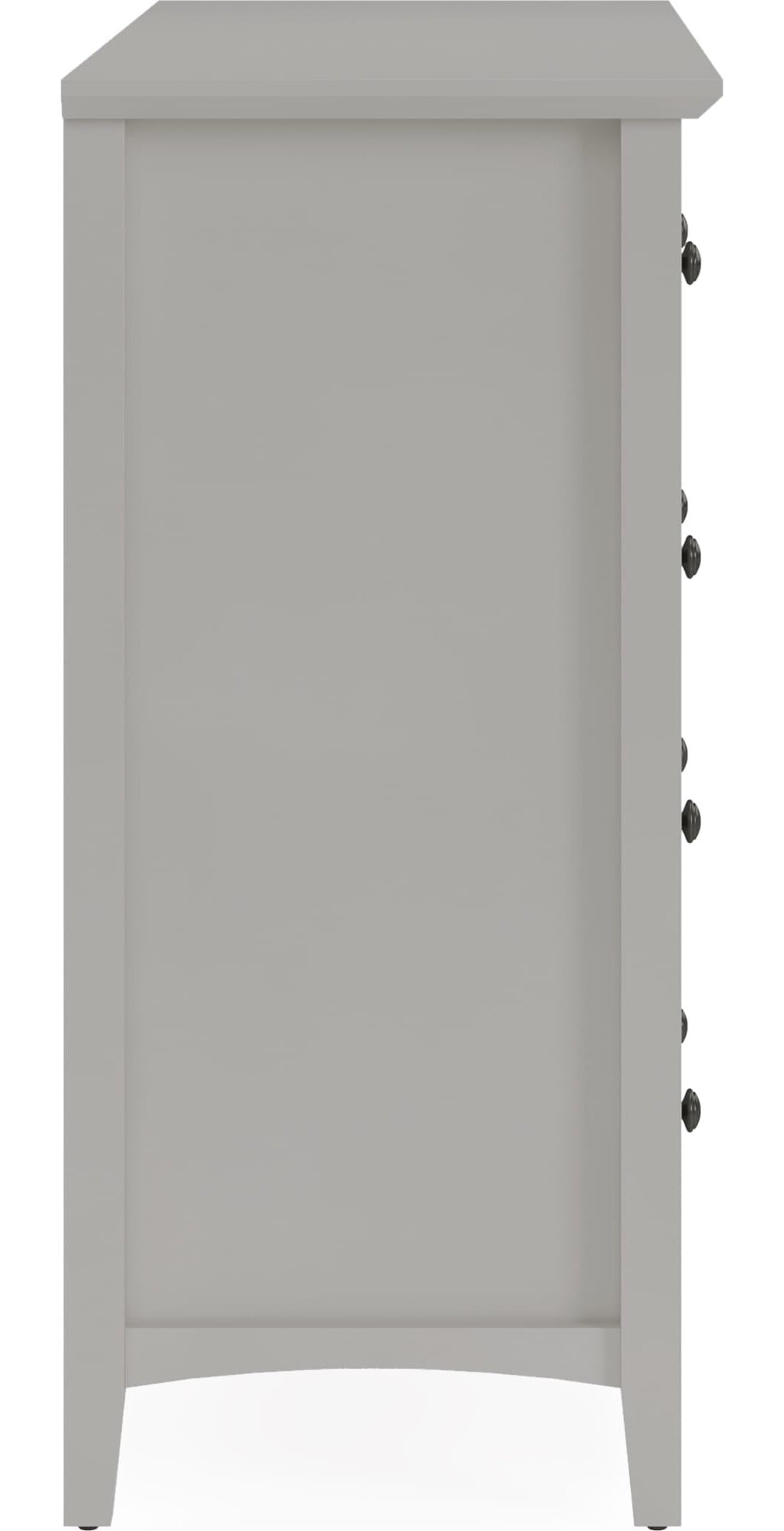 Grace Eight Drawer Dresser in Elephant Grey — side view
