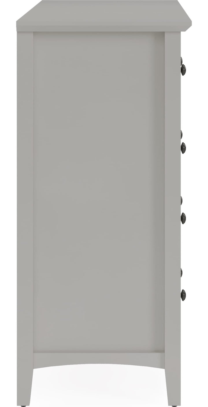Grace Eight Drawer Dresser in Elephant Grey — side view