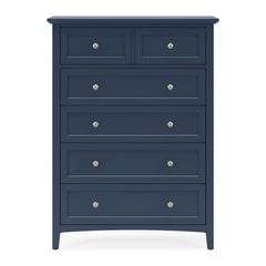 Grace Five Drawer Chest by Modus in Blueberry — on a white background