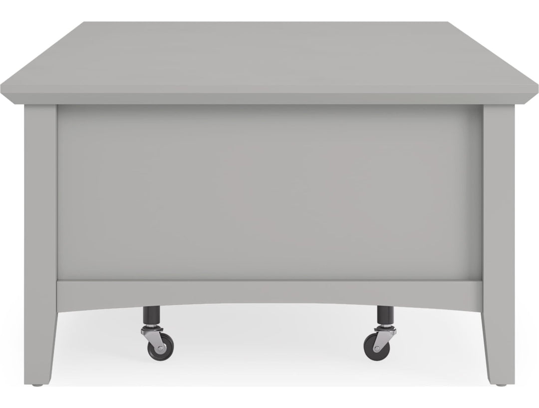 Grace Rectangle Coffee Table in Elephant Grey — product view on a white background