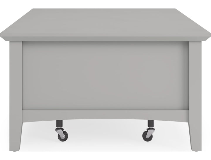 Grace Rectangle Coffee Table in Elephant Grey — product view on a white background