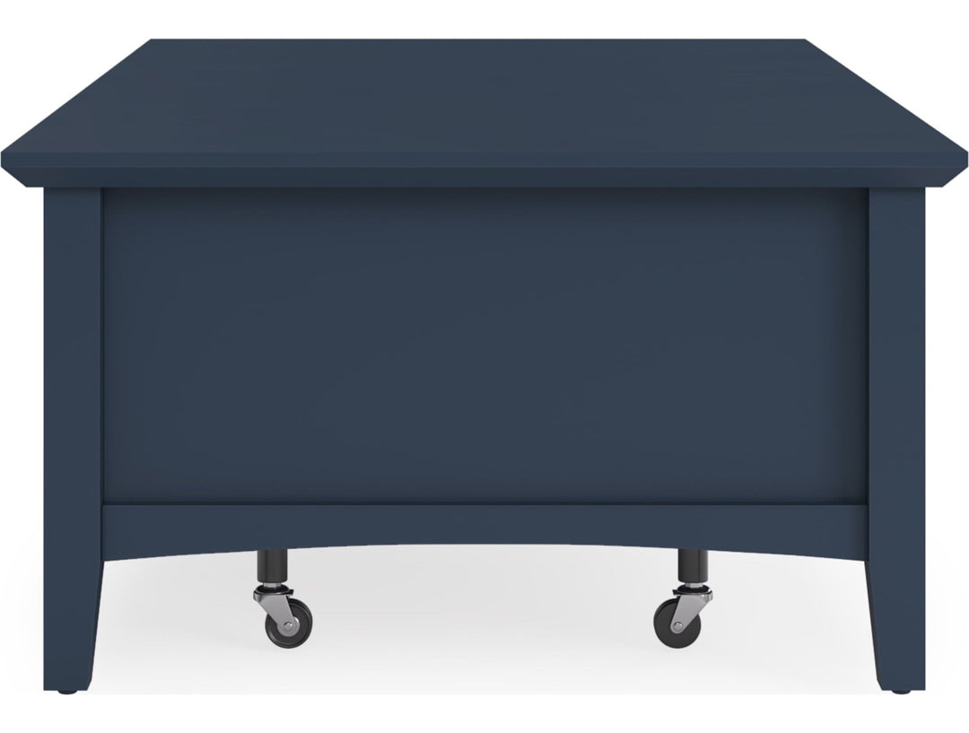 Grace Rectangle Coffee Table in Blueberry — product view on a white background