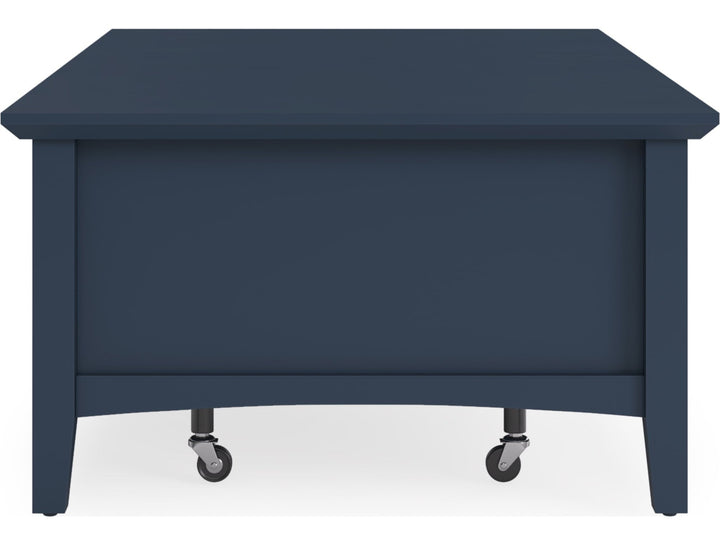 Grace Rectangle Coffee Table in Blueberry — product view on a white background