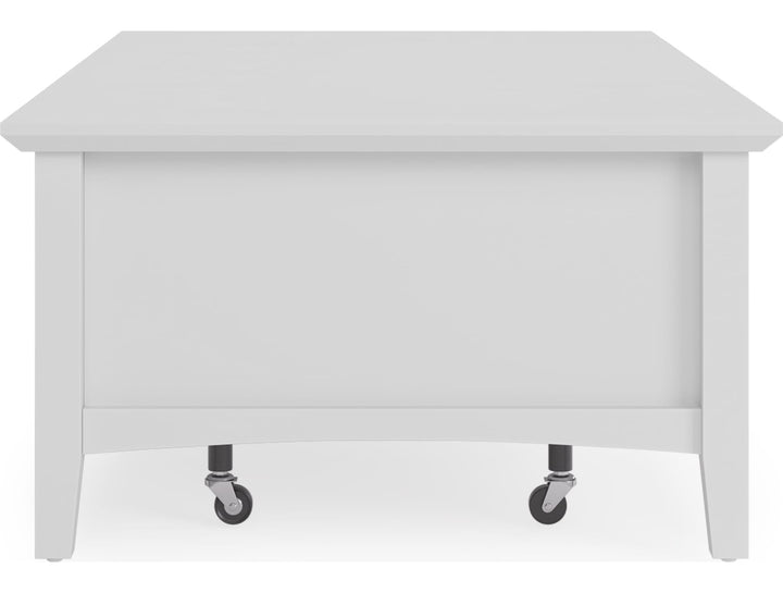 Grace Rectangle Coffee Table in Snowfall — product view on a white background